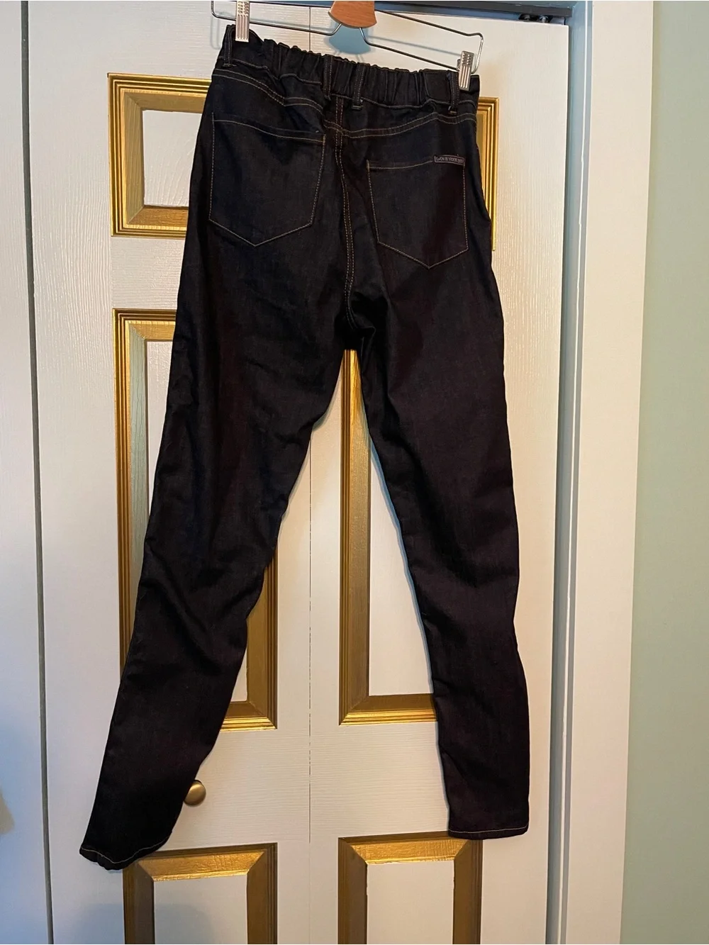 Love Your Body Pinup Couture x Laura Byrnes 4 Pocket Stretch Denim Jeans Blue 32